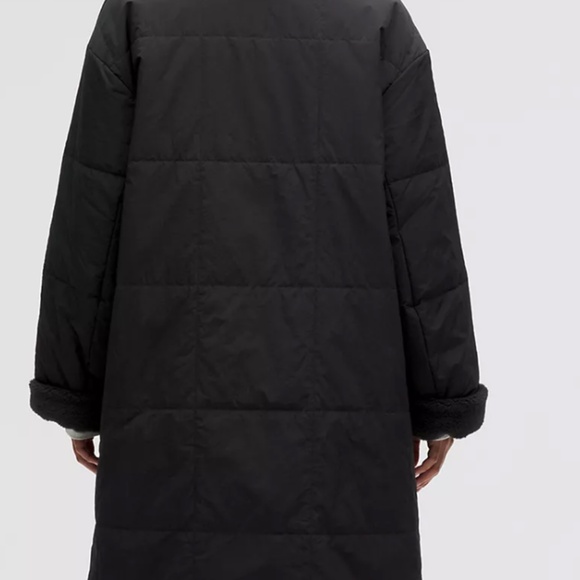 LULULEMON FLEECE LINED INSULATED LONG COAT. BNWT - Picture 5 of 6